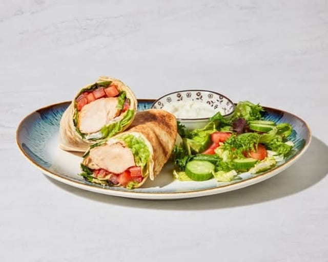 Chicken Caesar wrap.