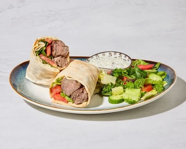 14.Beef Kabob Wrap.